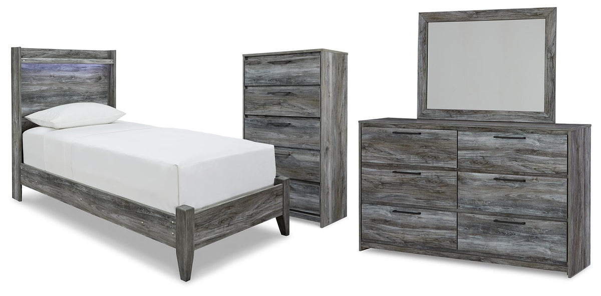 Baystorm Panel Bed, Dresser, Mirror and Chest