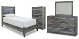 Baystorm Panel Bed, Dresser, Mirror and Chest