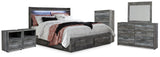 Baystorm Storage Bed, Dresser, Mirror, Chest and 2 Nightstands