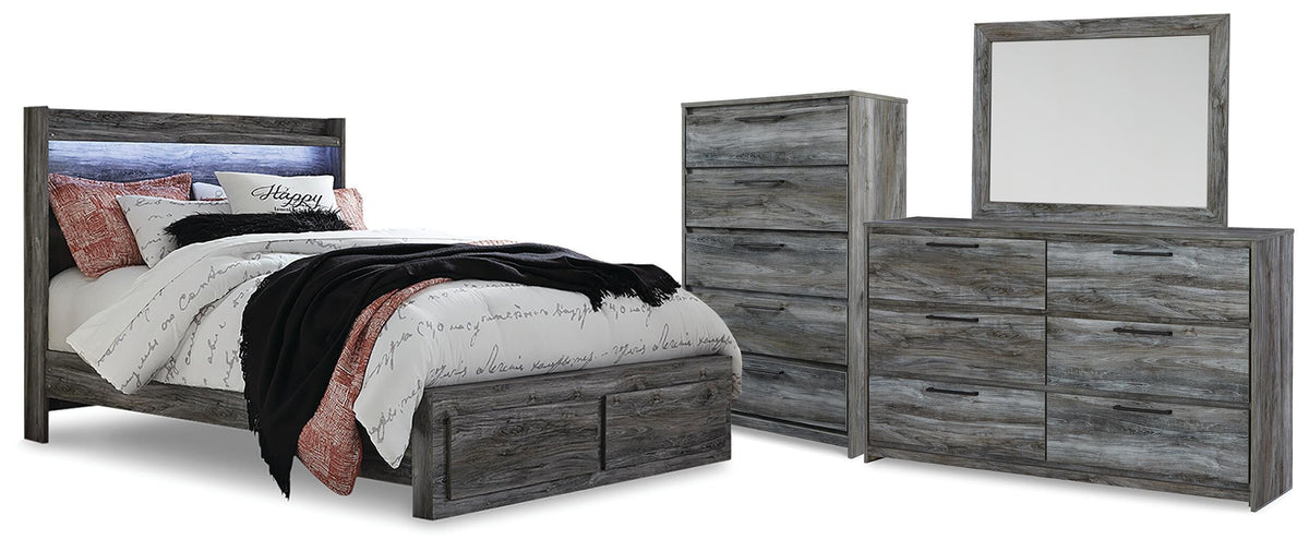 Baystorm Storage Bed, Dresser, Mirror and Chest