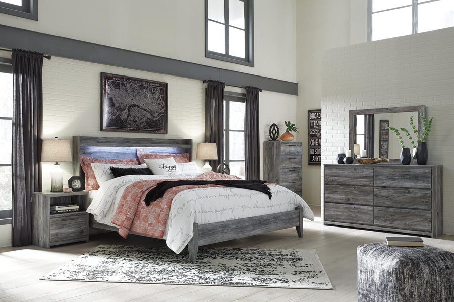 Baystorm Panel Bed, Dresser, Mirror, Chest and 2 Nightstands