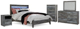 Baystorm Panel Bed, Dresser, Mirror, Chest and Nightstand
