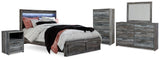 Seagrant Panel Storage Bed, Dresser, Mirror, Chest and Nightstand