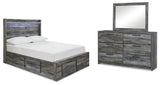 Baystorm Panel Storage Bed, Dresser and Mirror