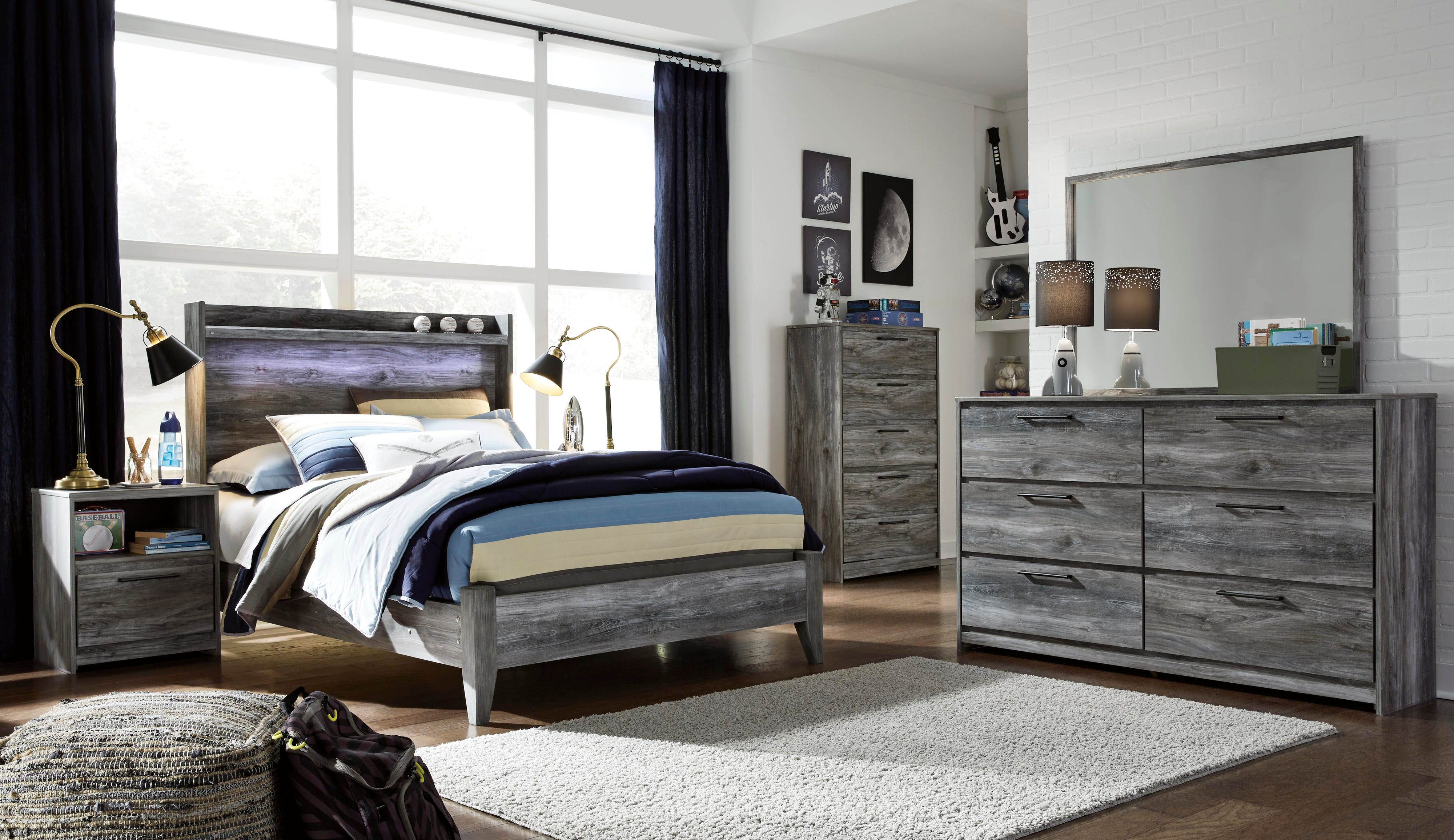 Baystorm Panel Bed and Dresser