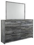 Baystorm Panel Headboard with Mirrored Dresser and Nightstand