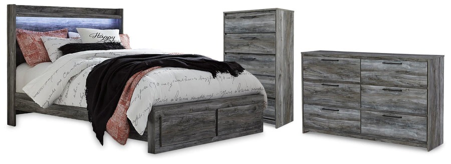 Baystorm Panel Storage Bed, Dresser and Chest