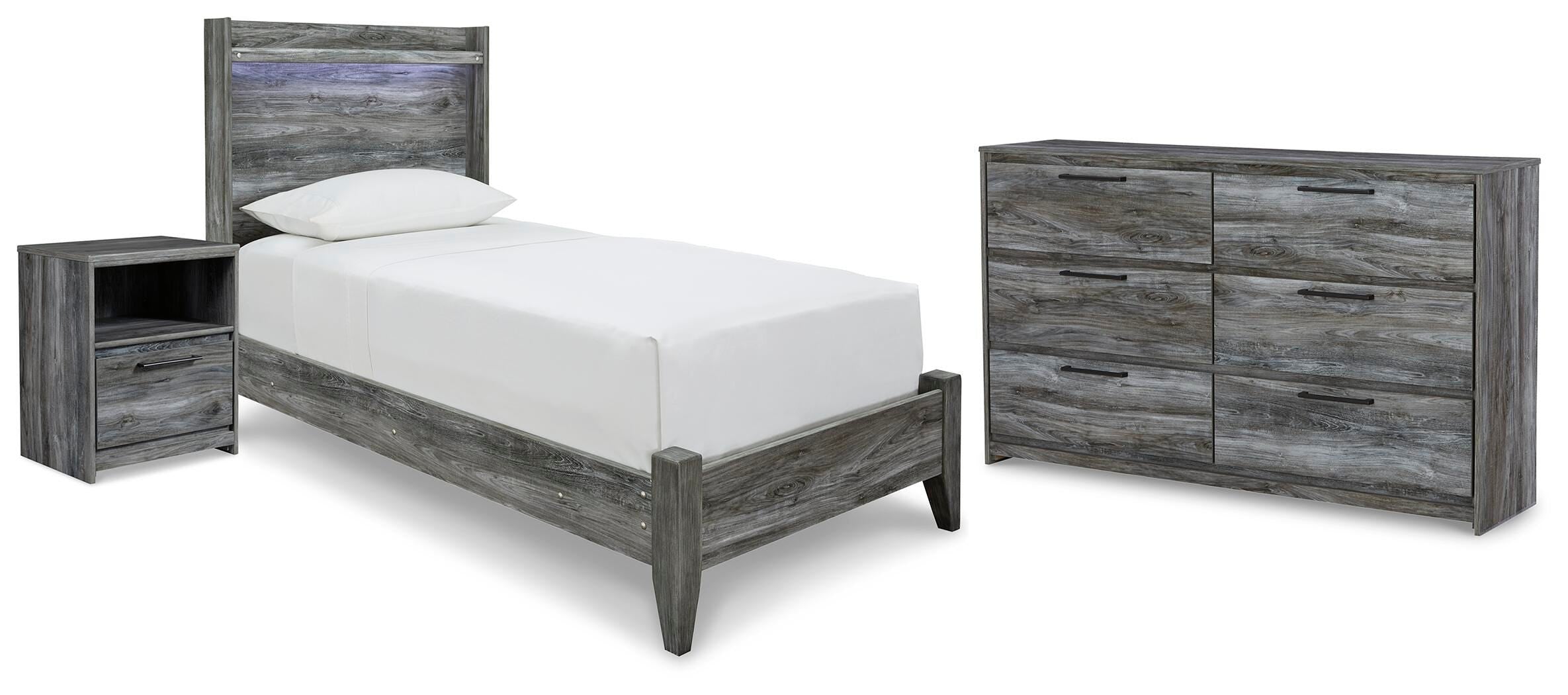 Baystorm Panel Bed, Dresser and Nightstand