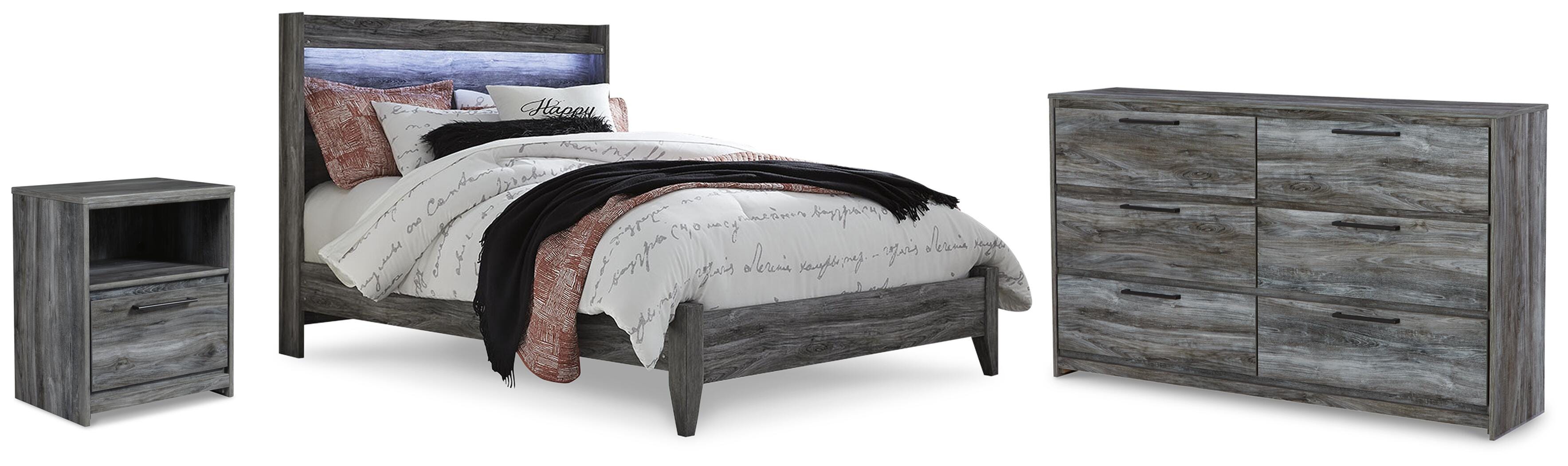Baystorm Panel Bed, Dresser and Nightstand