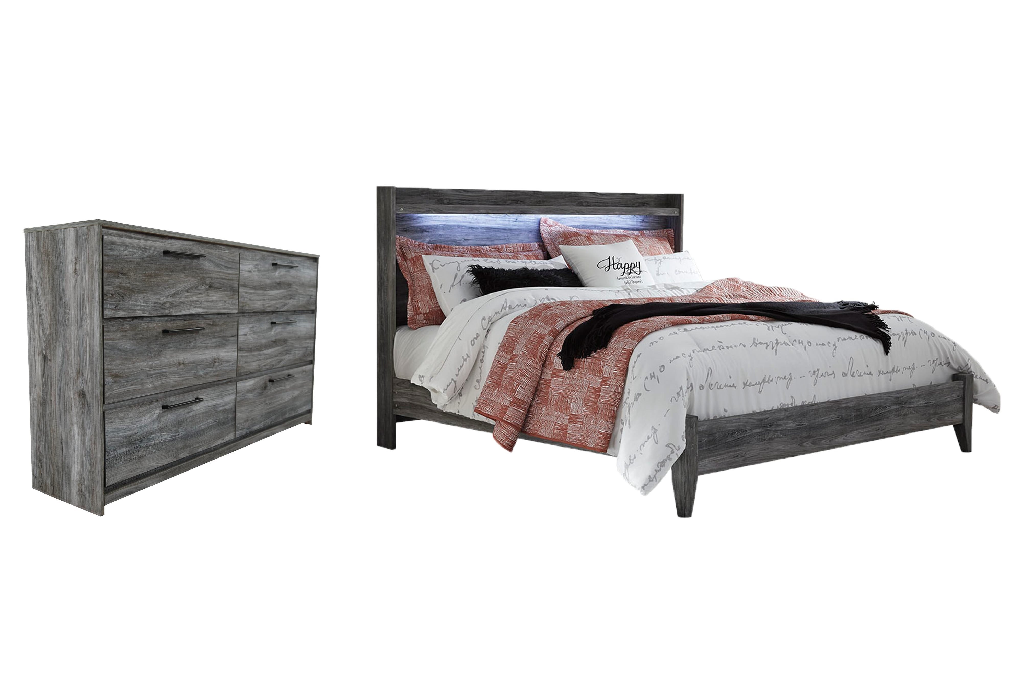 Baystorm Panel Bed and Dresser