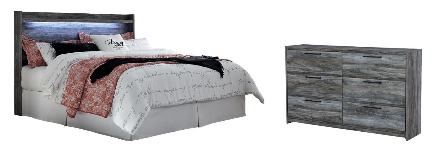 Baystorm Panel Headboard with Dresser