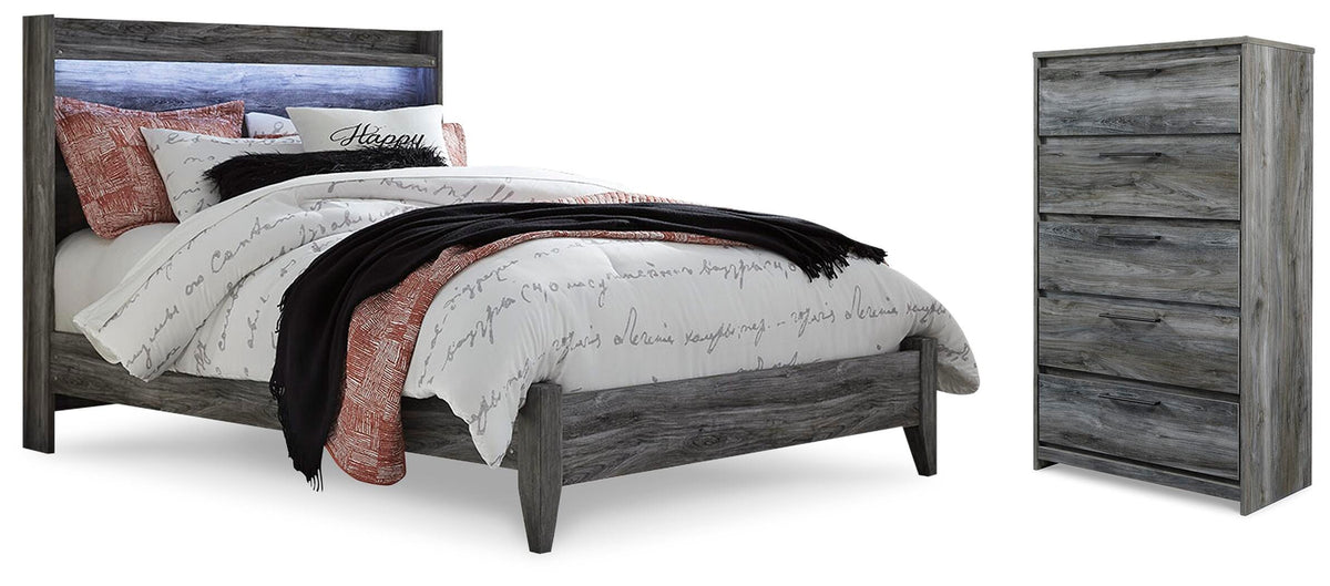 Seagrant Panel Bed and Chest