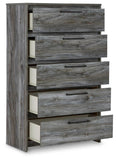 Baystorm Panel Headboard Bed, Dresser, Mirror and Nightstand
