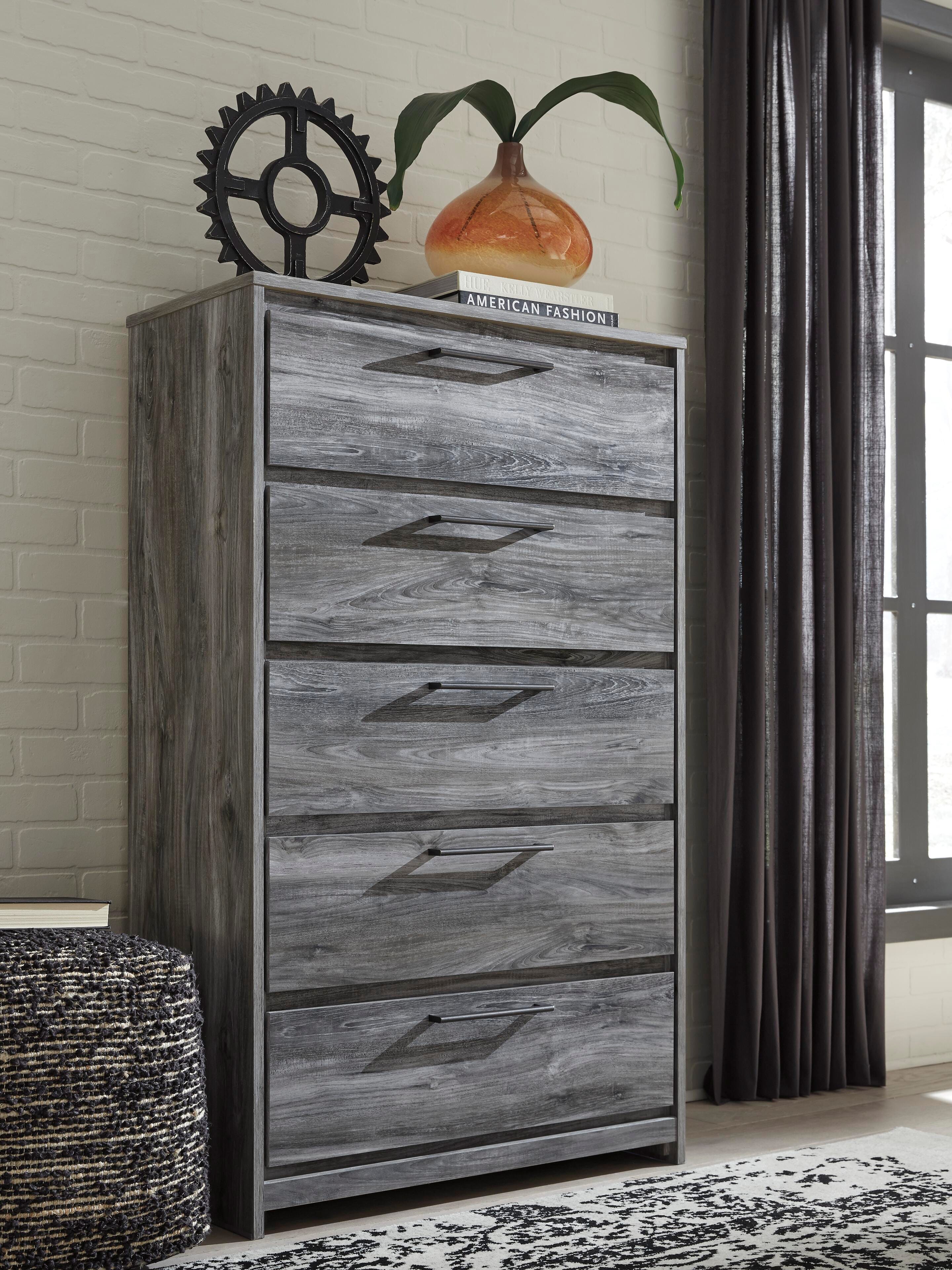 Baystorm Panel Storage Bed, Dresser, Chest and 2 Nightstands
