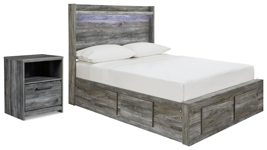 Baystorm Panel Storage Bed and Nightstand