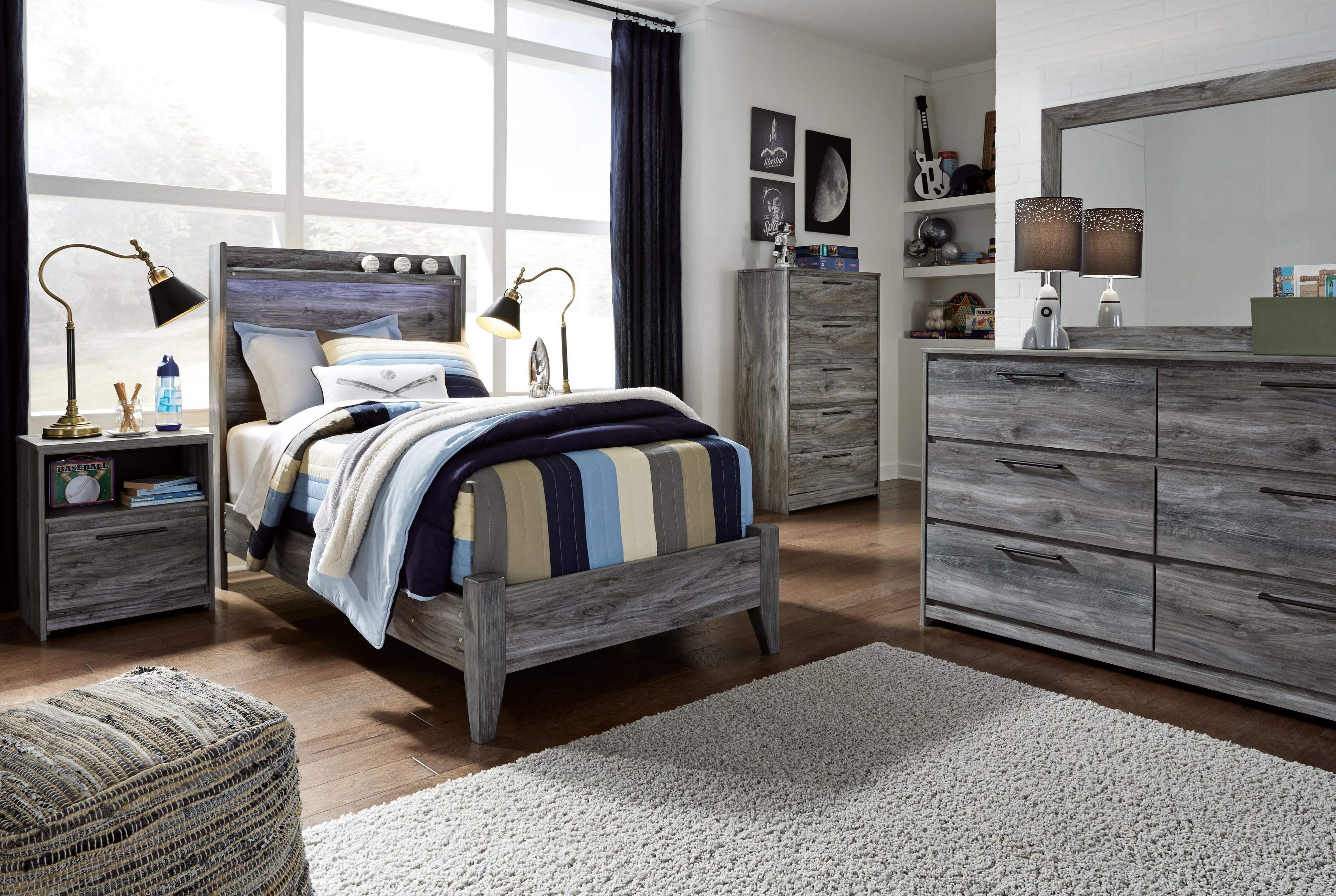 Baystorm Panel Bed, Dresser and Nightstand