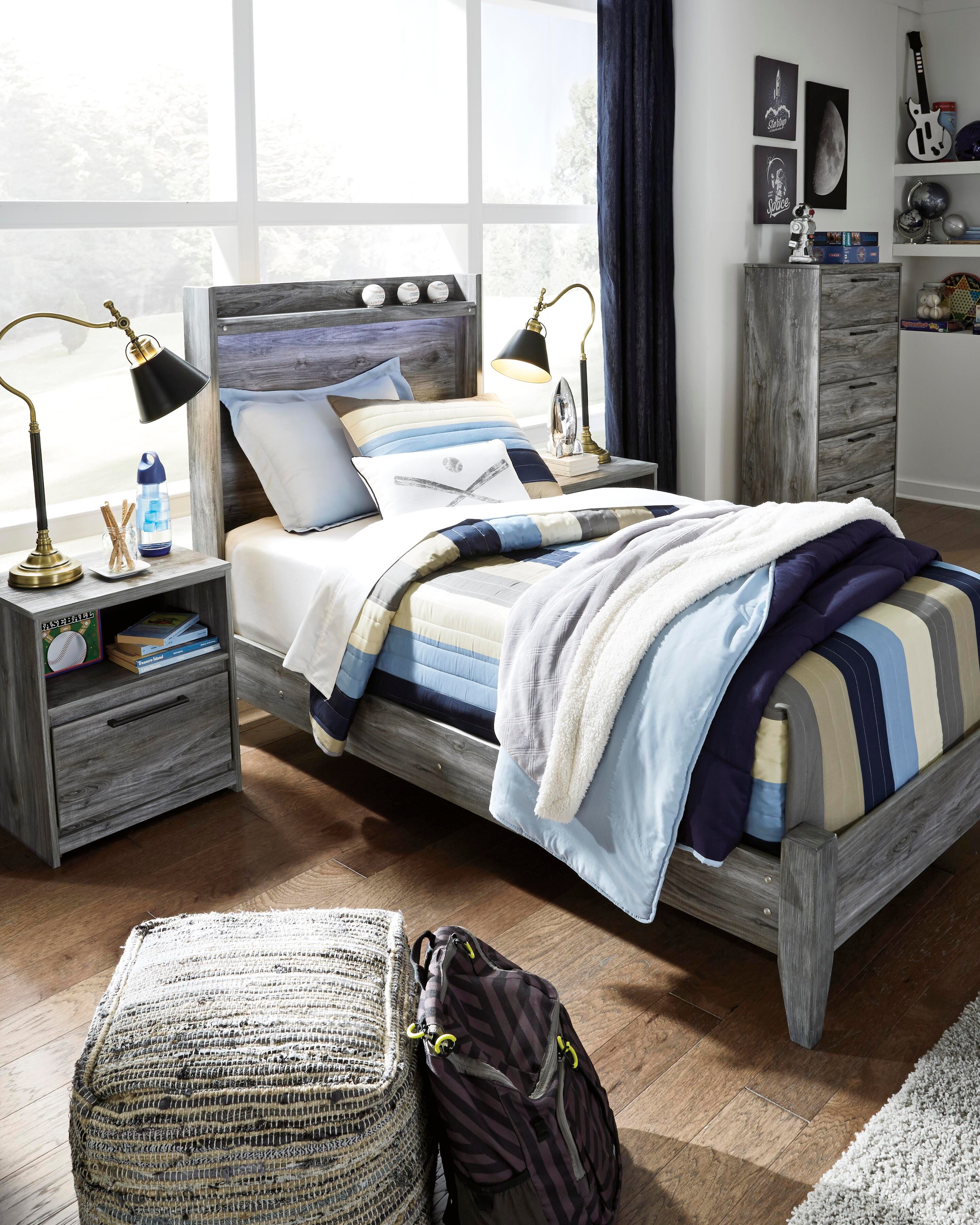 Baystorm Panel Bed and Dresser