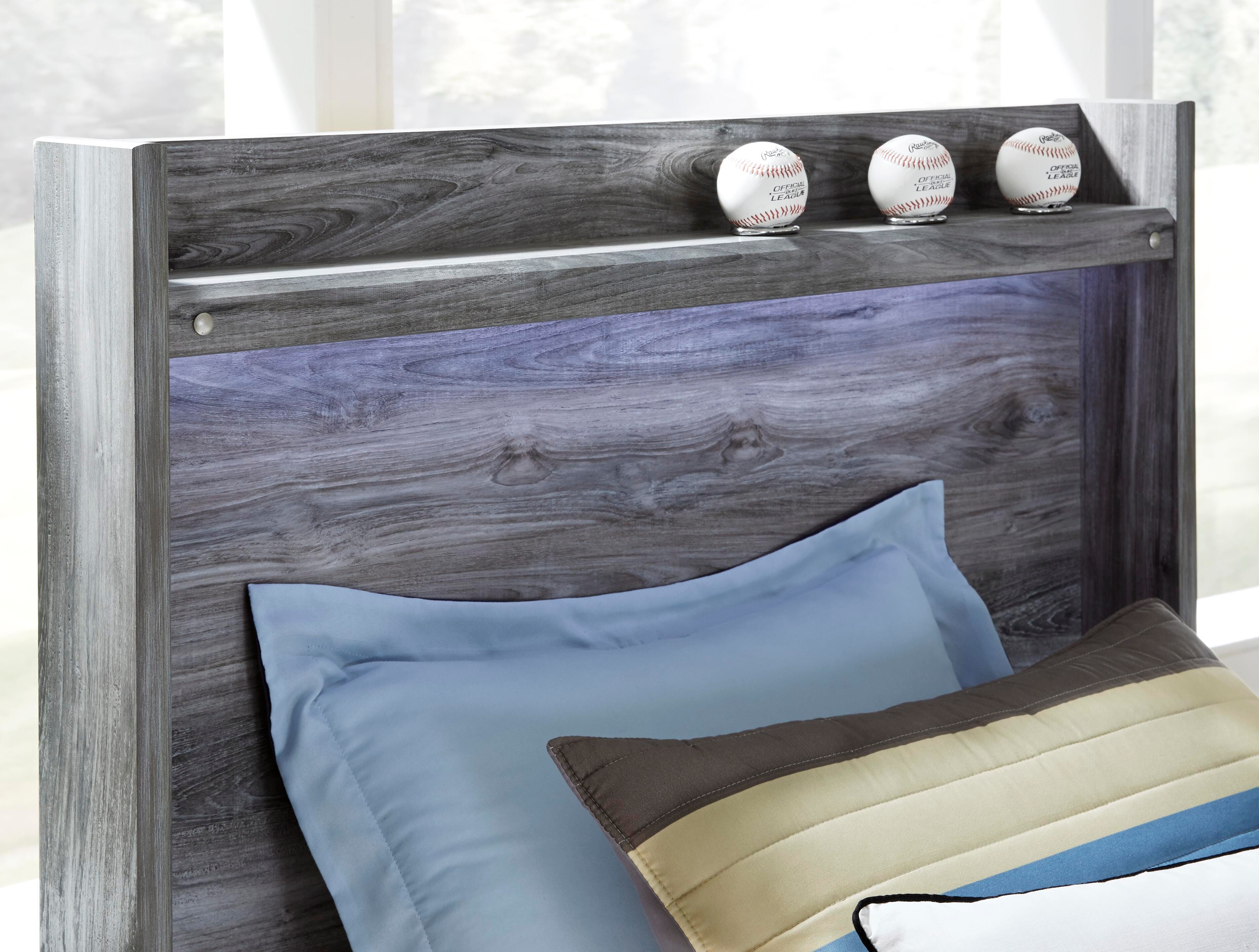 Seagrant Panel Bed with 6 Storage Drawers