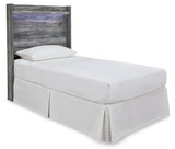 Baystorm Panel Headboard with Mirrored Dresser and Nightstand