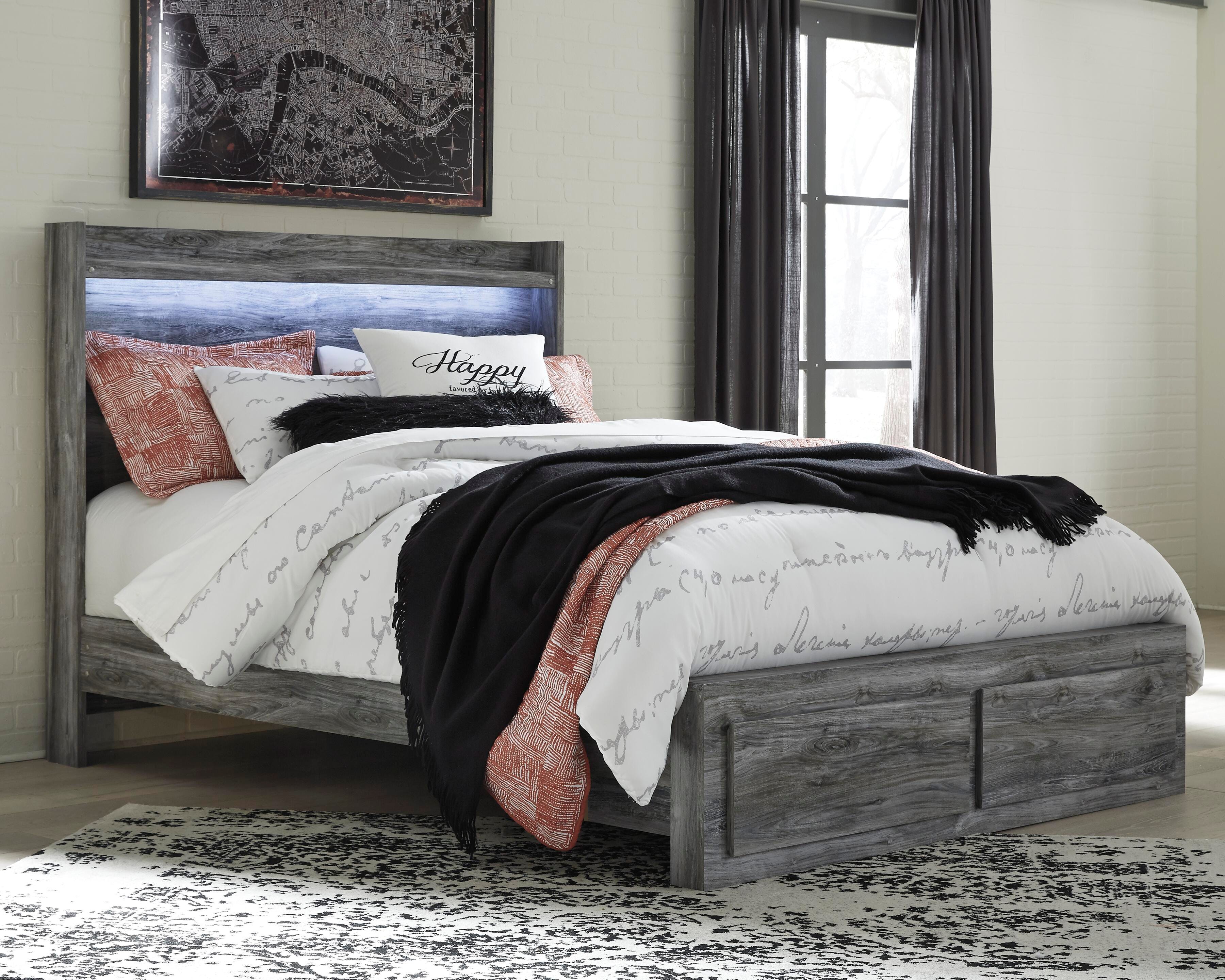 Baystorm Panel Storage Bed, Dresser and Nightstand
