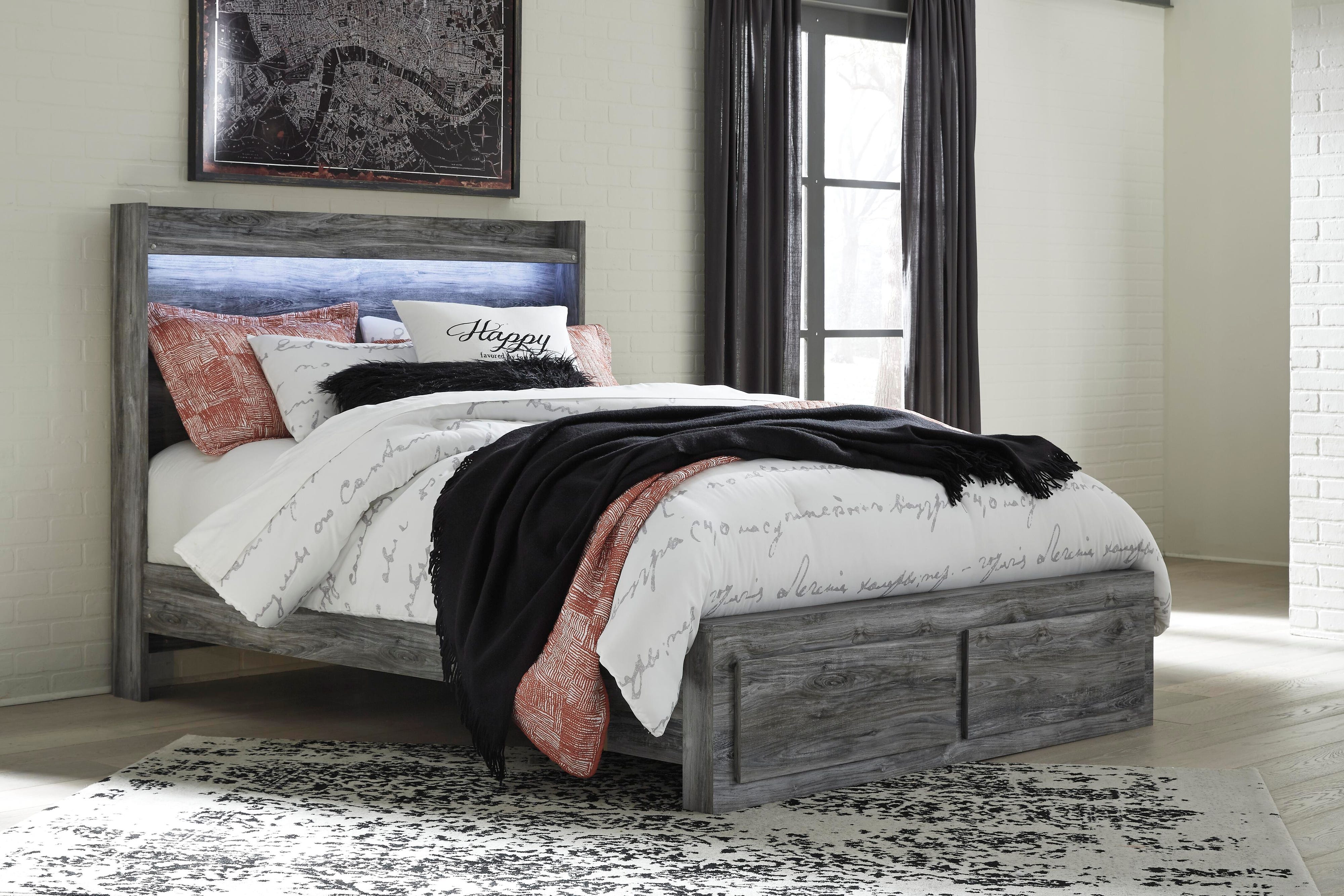 Baystorm Panel Storage Bed, Dresser and Chest