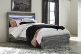 Baystorm Panel Bed with 2 Storage Drawers and Dresser