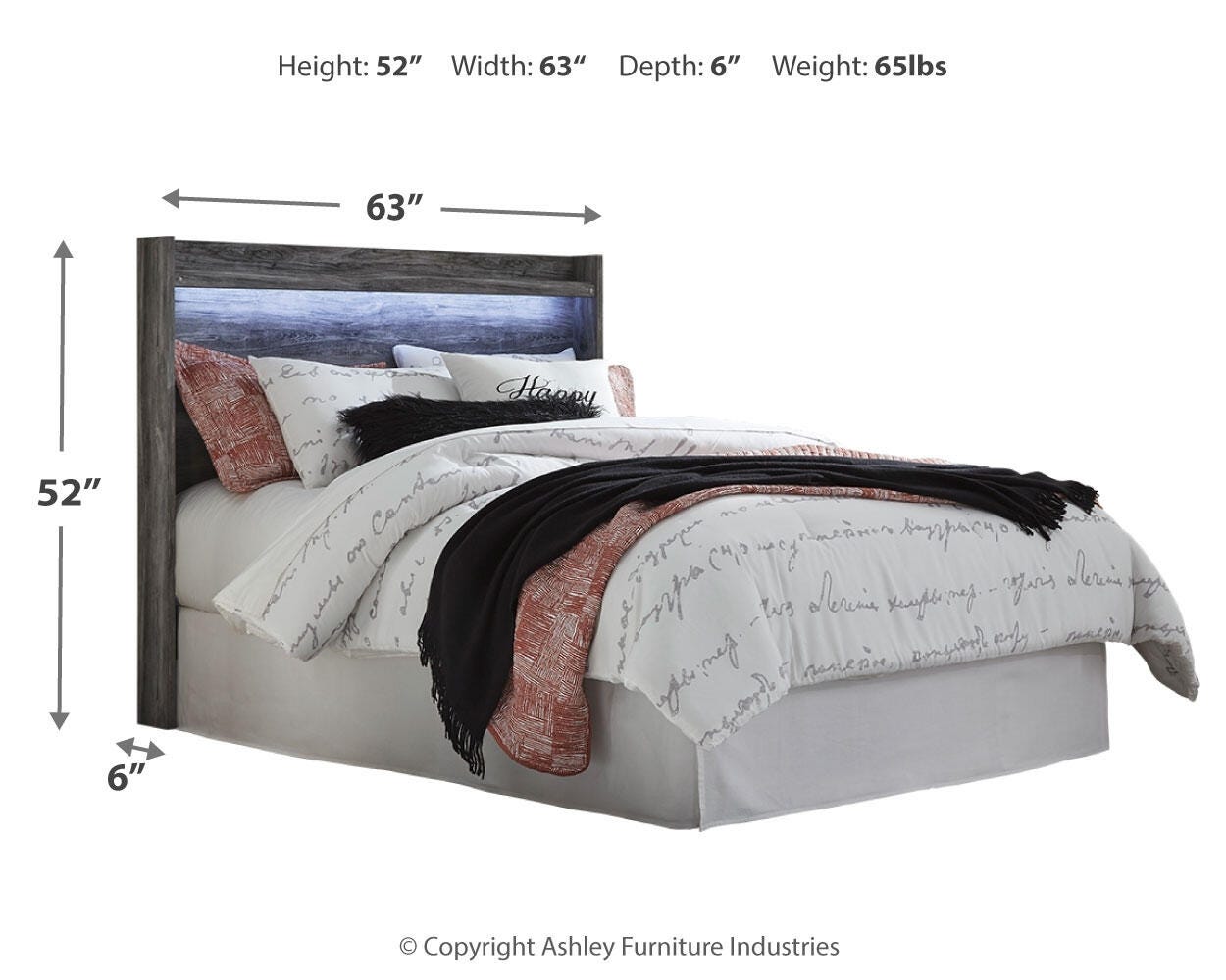 Baystorm Panel Headboard with Dresser
