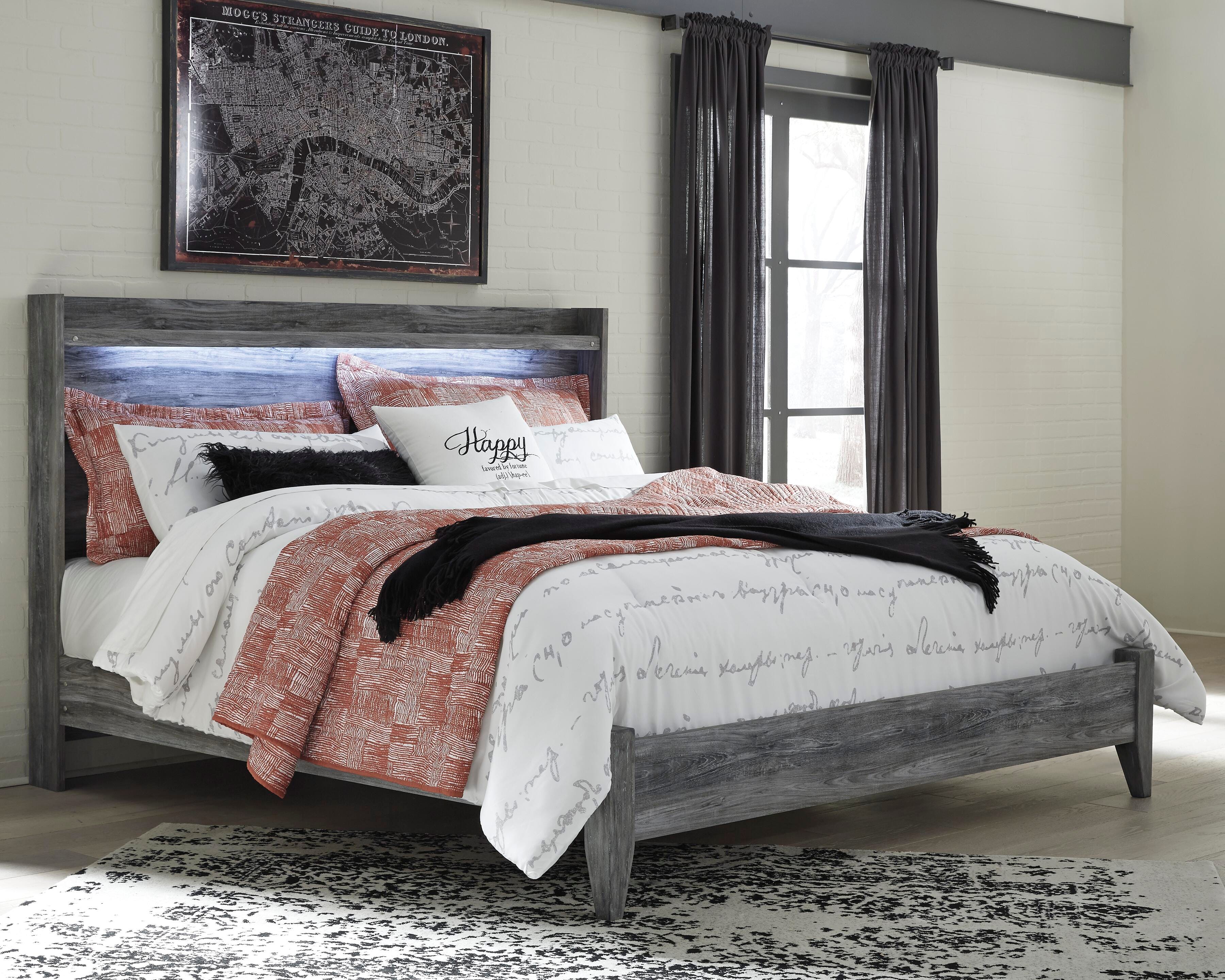 Baystorm Panel Bed, Dresser, Mirror and Nightstand