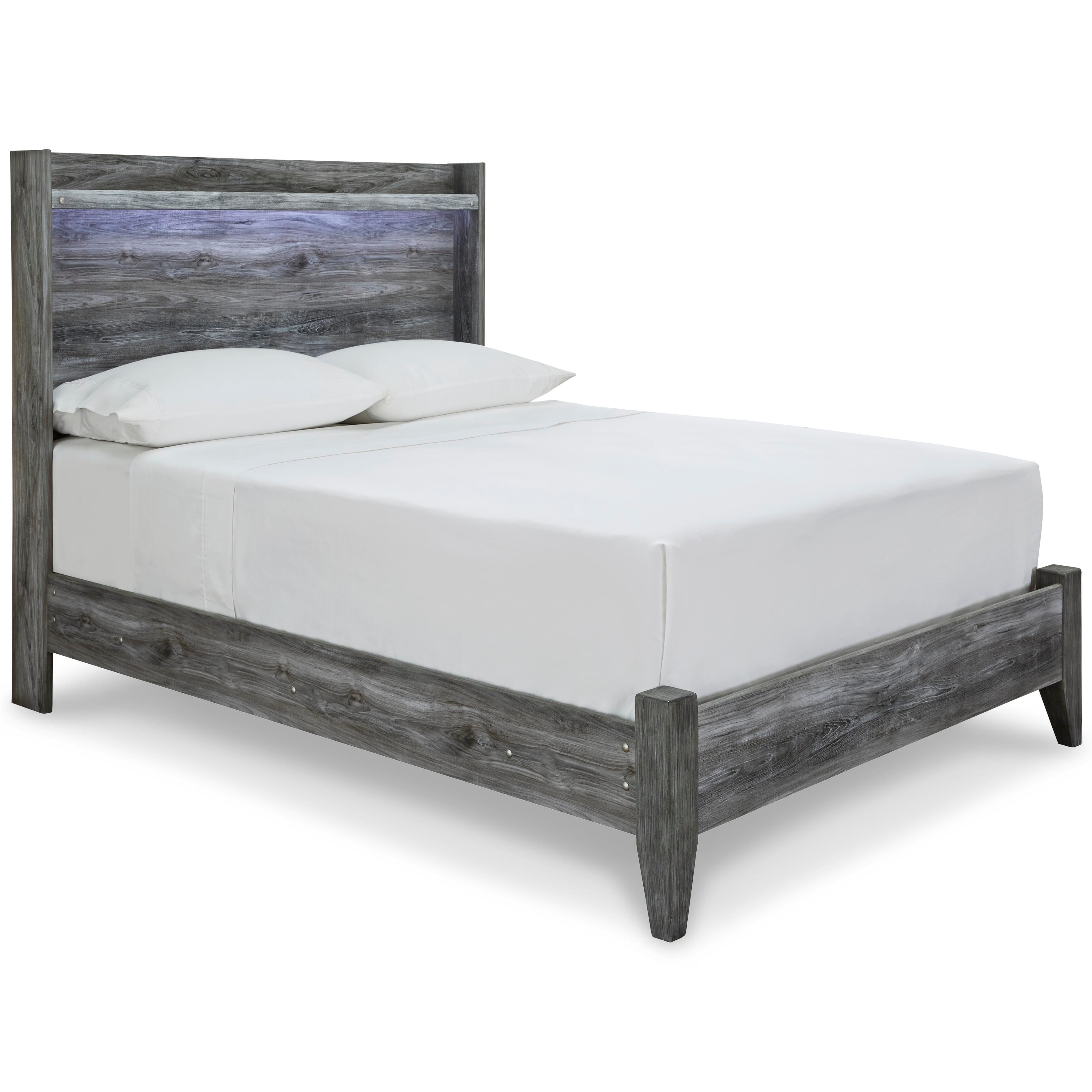 Baystorm Panel Bed with Mirrored Dresser