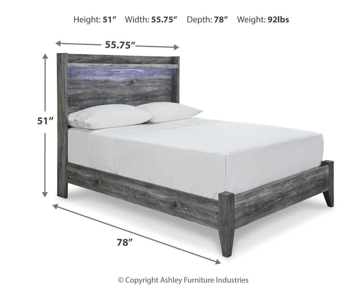 Baystorm Panel Bed, Dresser, Mirror and Nightstand