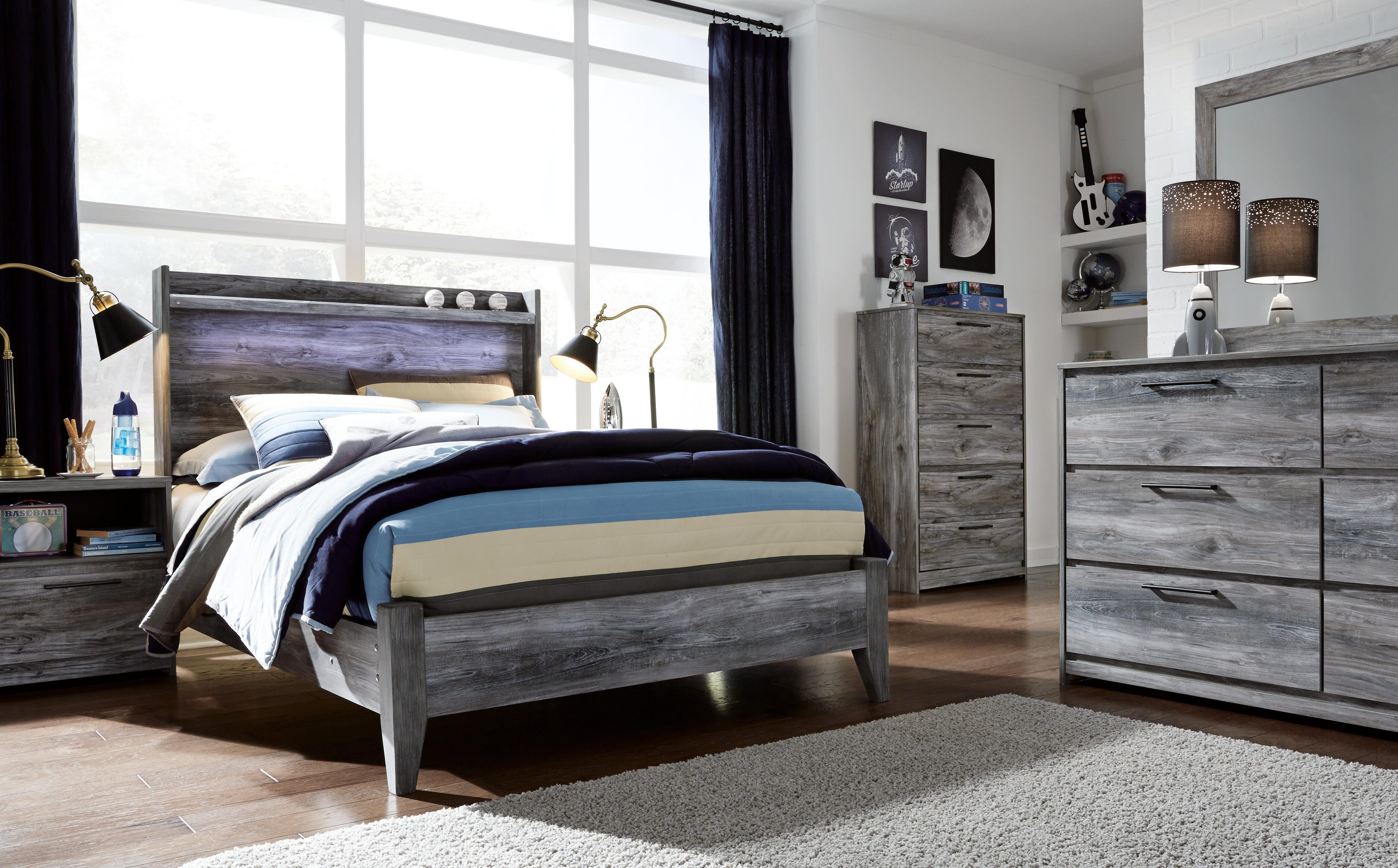 Baystorm Panel Bed and Dresser