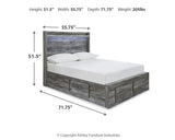 Baystorm Panel Bed with 4 Storage Drawers