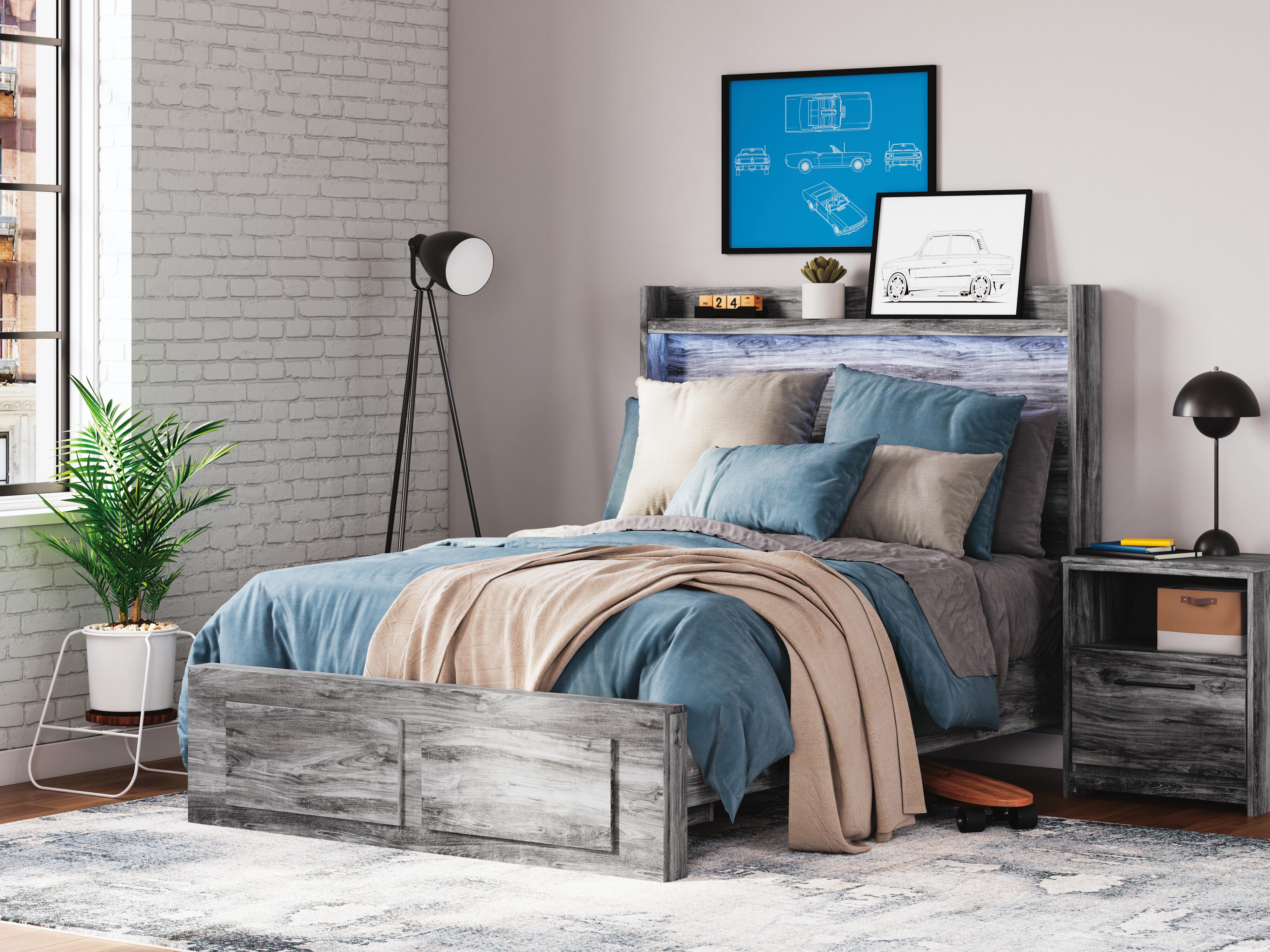 Baystorm Storage Bed, Dresser, Mirror and Nightstand