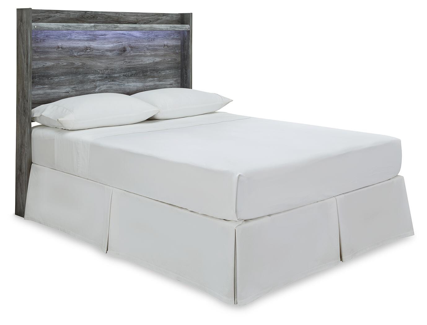 Baystorm Panel Headboard with Mirrored Dresser and Nightstand