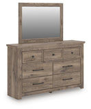 Rusticott Panel Bed, Dresser and Mirror