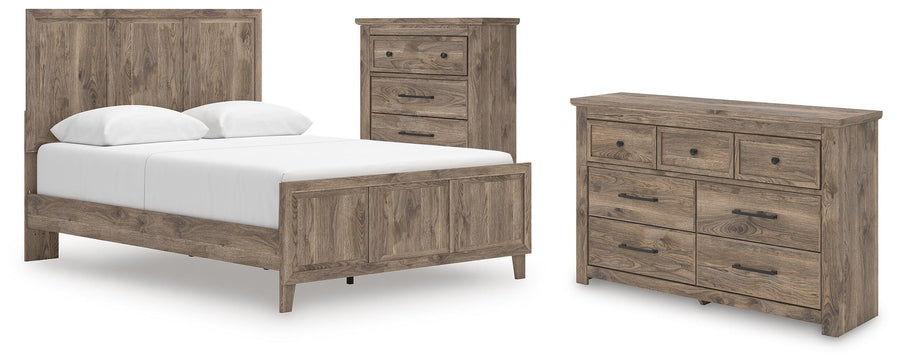 Rusticott Panel Bed with Dresser and Chest