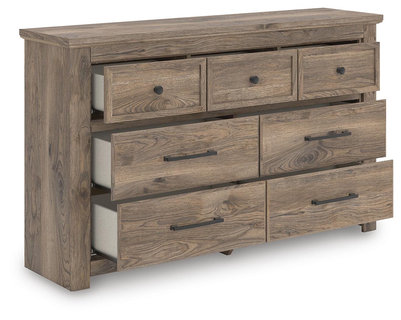 Rusticott Poster Bed, Dresser and Nightstand