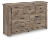 Rusticott Panel Bed, Dresser and Nightstand