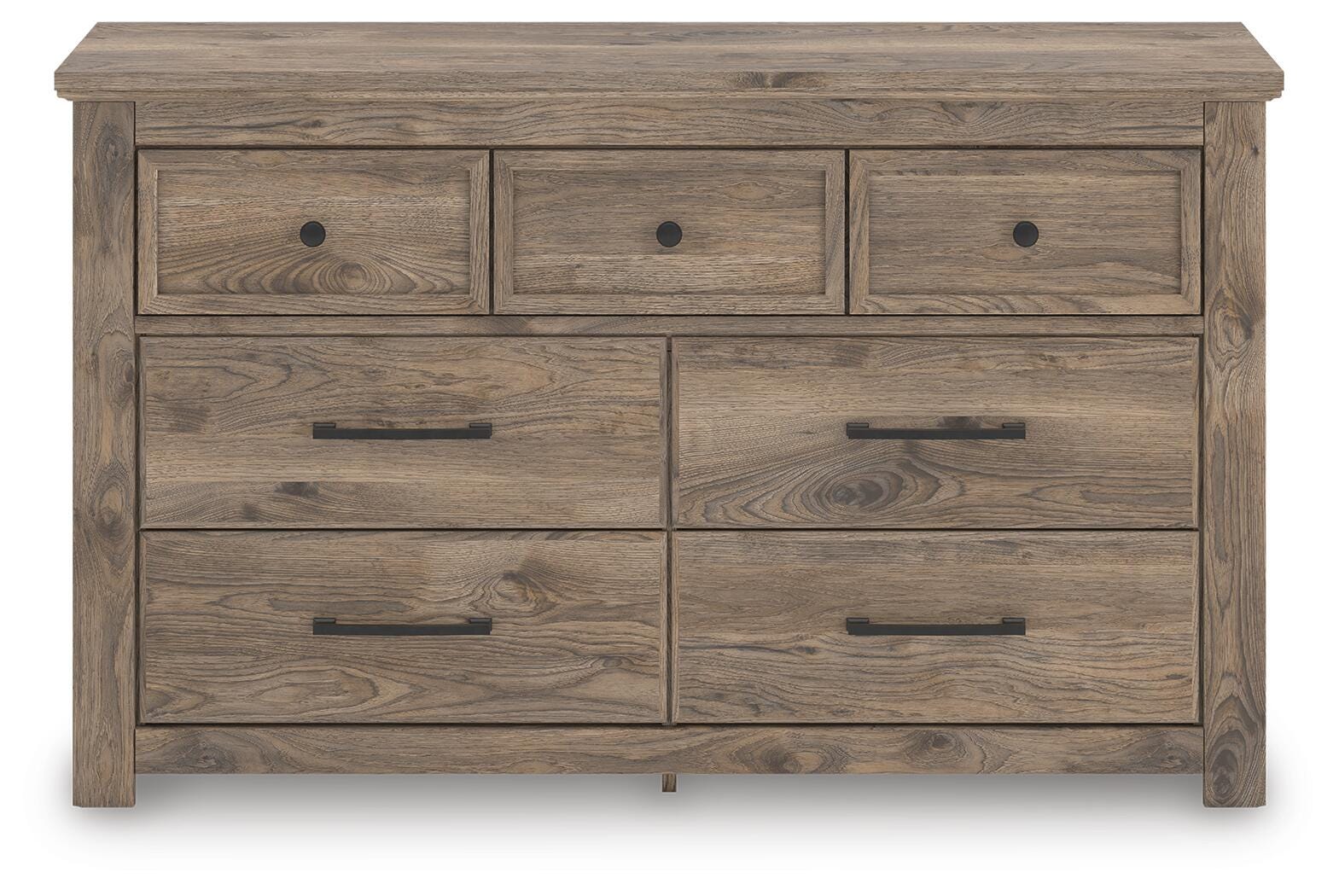 Rusticott Panel Bed, Dresser and Nightstand