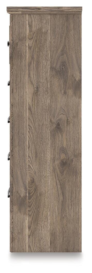 Rusticott Panel Bed with Dresser and Chest