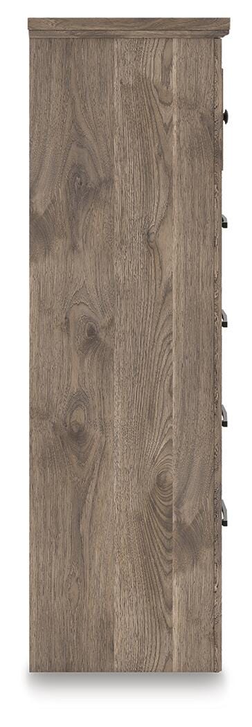 Rusticott Poster Bed with Dresser and Chest