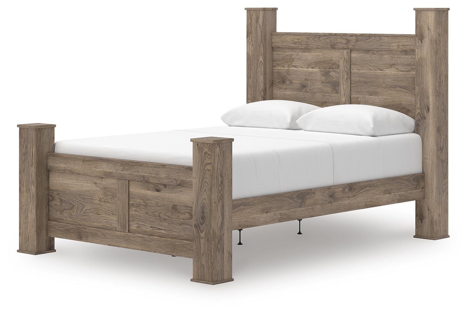 Rusticott Poster Bed, Dresser and Nightstand