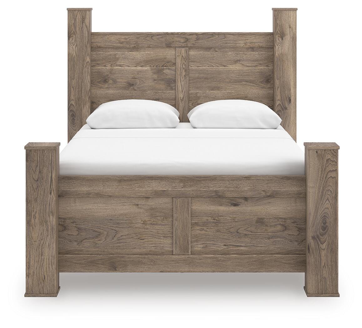 Rusticott Poster Bed with Dresser