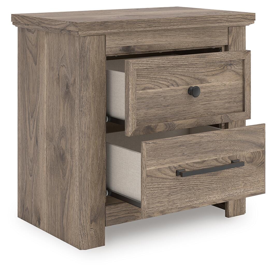 Rusticott Poster Bed, Dresser and Nightstand