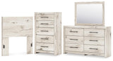 Lawroy Panel Headboard, Dresser, Mirror and Chest