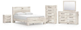 Whitaker Panel Bed, Dresser, Mirror, Chest and Nightstand