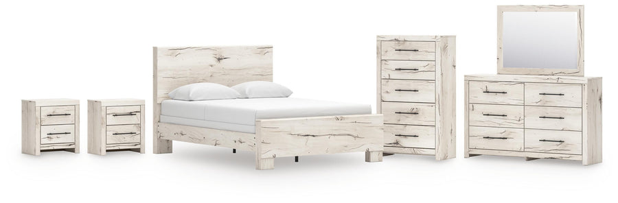 Whitaker Panel Bed, Dresser, Mirror, Chest and 2 Nightstands