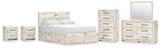 Whitaker Panel Storage Bed, Dresser, Mirror, Chest and 2 Nightstands