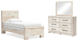 Lawroy Panel Bed, Dresser and Mirror