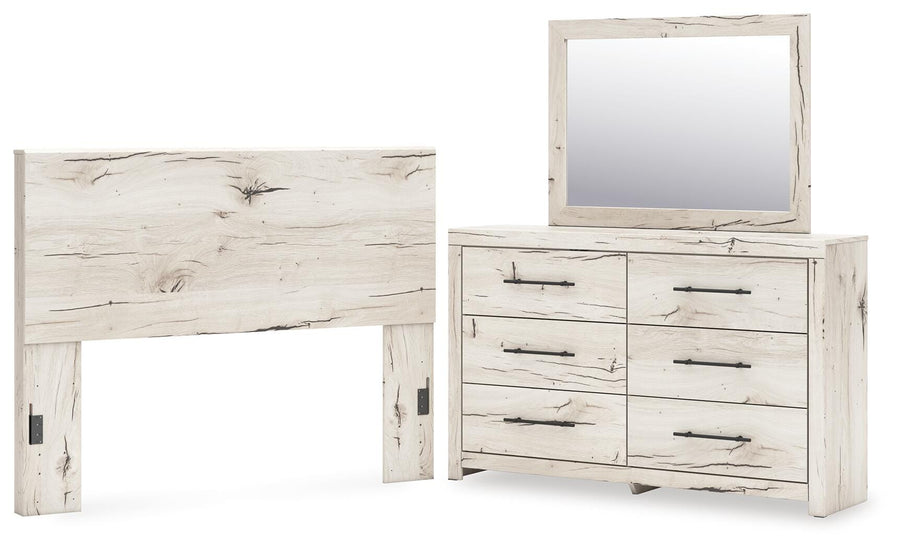 Whitaker Panel Headboard, Dresser and Mirror